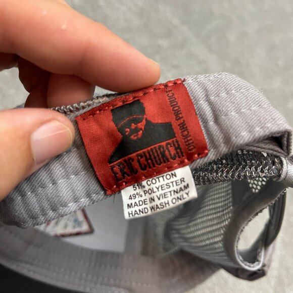 Eric Church Record Club Snapback Trucker Hat Gray One Size Mesh Back - Picture 5 of 5